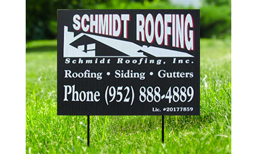 Roofing Contractor Plastic Yard Sign